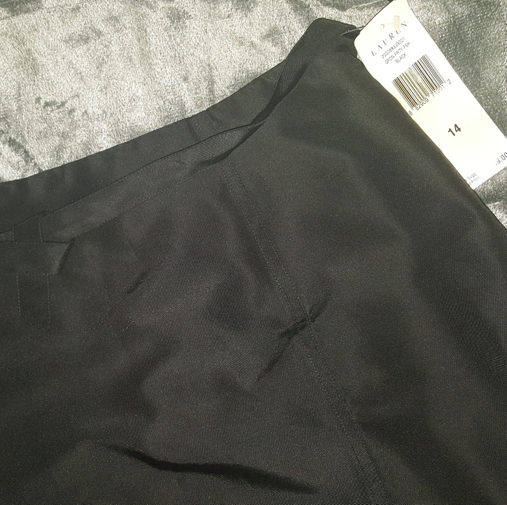 Lauren silk skirt. Black. Absolutely beautiful. - Picture 4 of 7